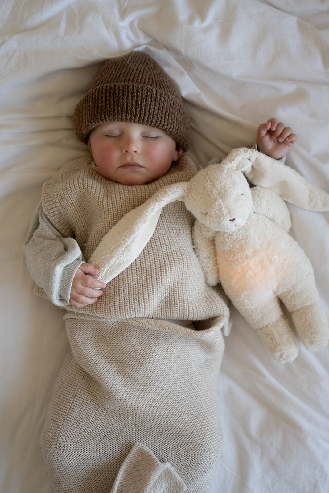 MOONIE 2.0 / Gece Lambalı Organik Uyku Tavşanı